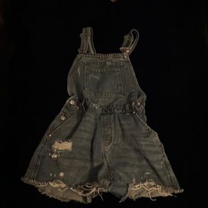 90s style grunge overall shorts :)